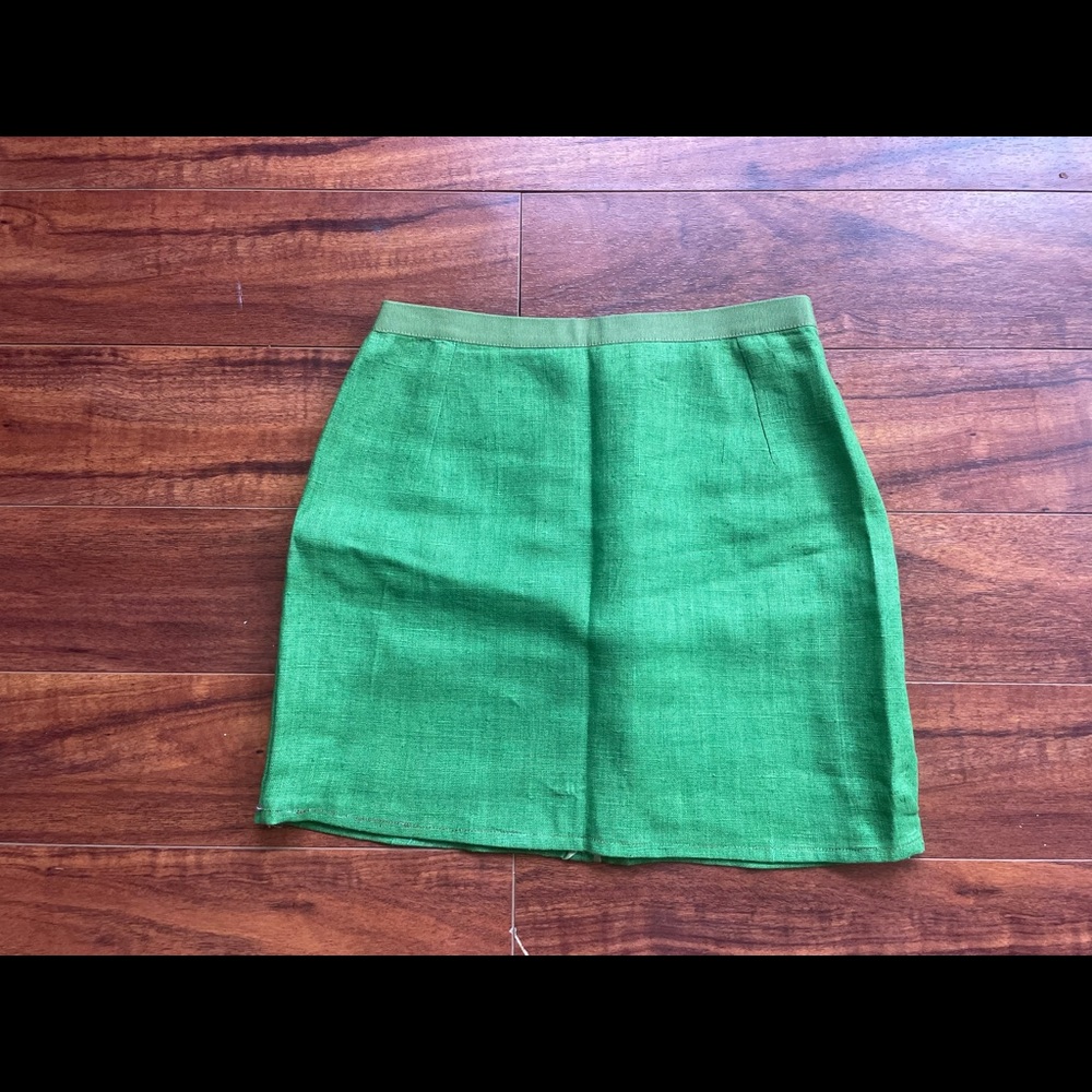 Green skirt and top set (up-cycled)